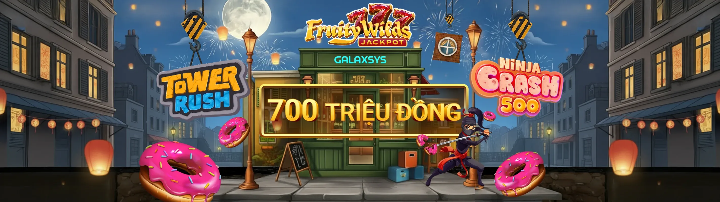 Hình ảnh banner Zalv Casino với các máy slot game hiện đại và hiệu ứng ánh sáng rực rỡ